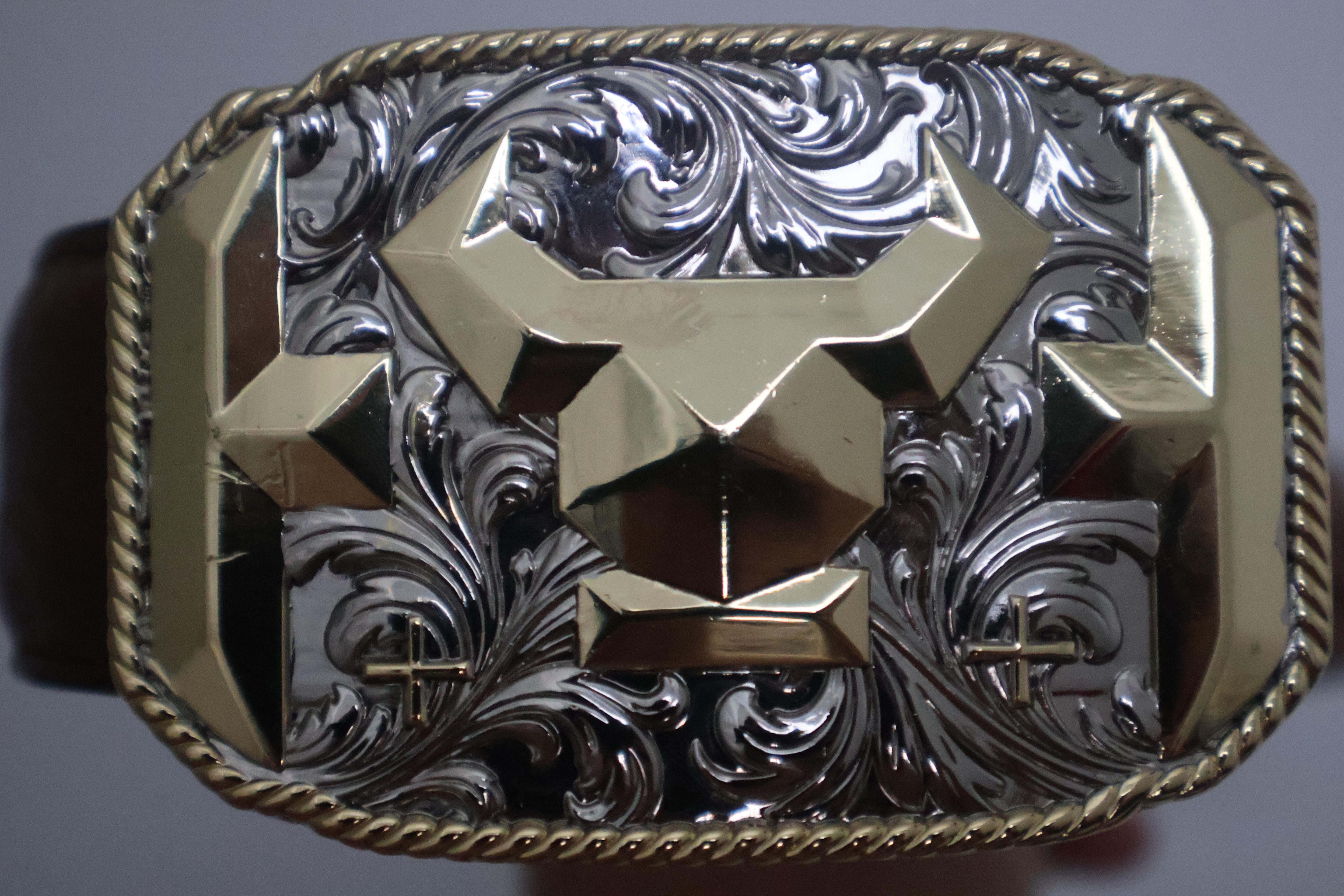 Bull Logo Belt Buckle-2